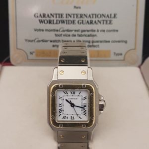 Cartier Santos Galbée 24 mm Automatique or & acier