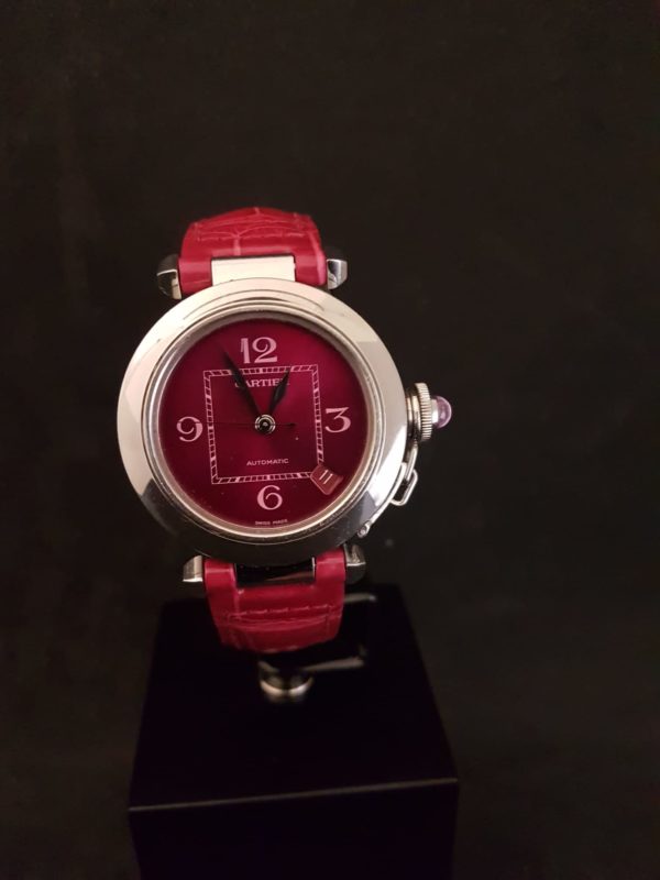Cartier-Pasha-2324-automatique-cerise-montredecollection