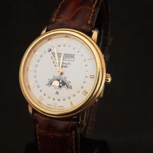 Blancpain Triple calendrier Réf.6553 moonphase or jaune